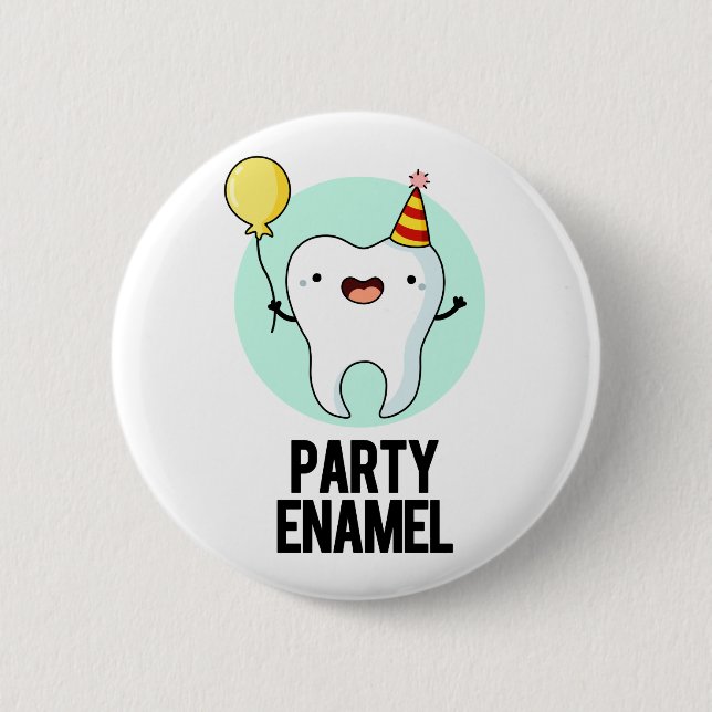 Badge Rond 5 Cm Émail de fête Funny Dot Pun (Devant)