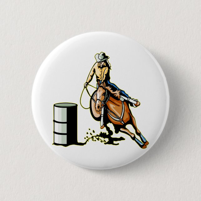Badge Rond 5 Cm Emballage de baril de cheval (Devant)