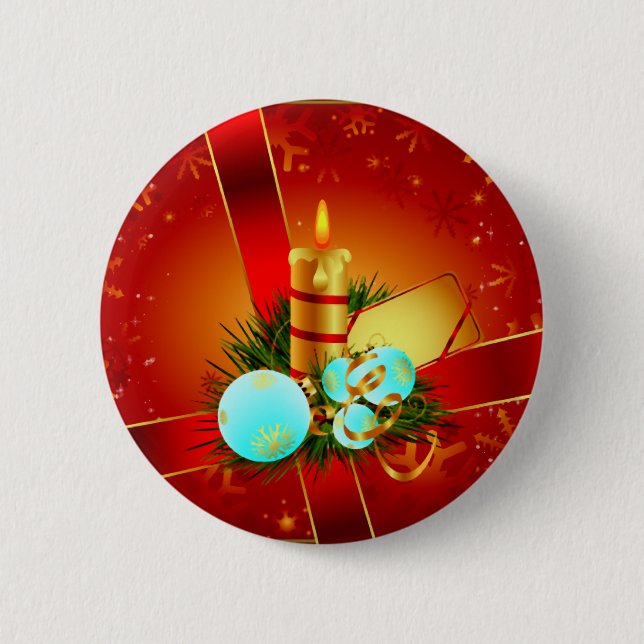 Badge Rond 5 Cm Emballages de Noël (Devant)