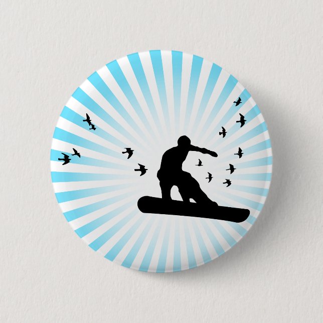 Badge Rond 5 Cm embarquer avec les oiseaux. (Devant)