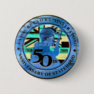 Badge Rond 5 Cm emblème de la 50e fête nationale