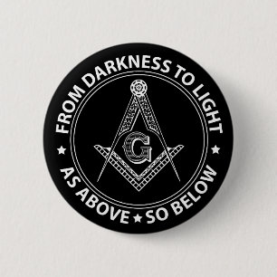 Badge Rond 5 Cm emblème de la franc-maçonnerie