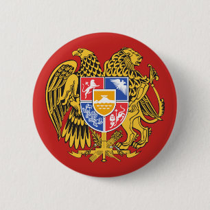 Badge Rond 5 Cm emblème de l'arménie