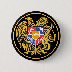 Badge Rond 5 Cm emblème de l'arménie
