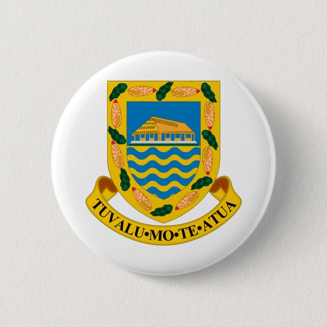 Badge Rond 5 Cm emblème de tuvalu (Devant)