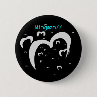 Badge Rond 5 Cm Emblème de Wingman//