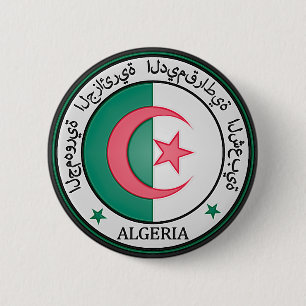Badge Rond 5 Cm Emblème du cycle algérien