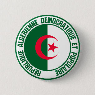 Badge Rond 5 Cm Emblème du cycle algérien