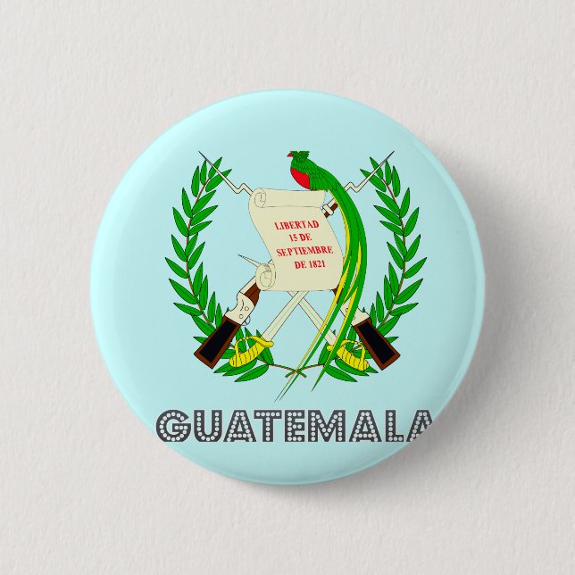 Badge Rond 5 Cm Emblème guatémaltèque (Devant)