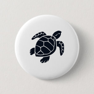 Badge Rond 5 Cm Emblème Logo Tortue Tortue à Oreilles Rouges Copie
