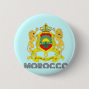 Badge Rond 5 Cm Emblème marocain