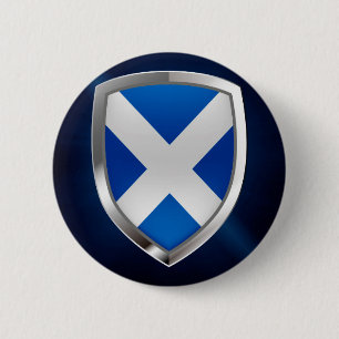 Badge Rond 5 Cm Emblème métallique de l'Ecosse