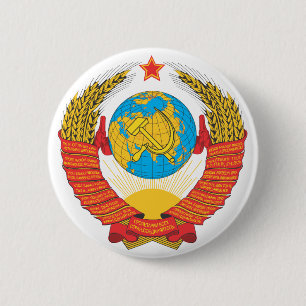 Badge Rond 5 Cm emblème national de l'URSS