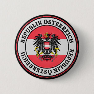 Badge Rond 5 Cm Emblème rond Autriche