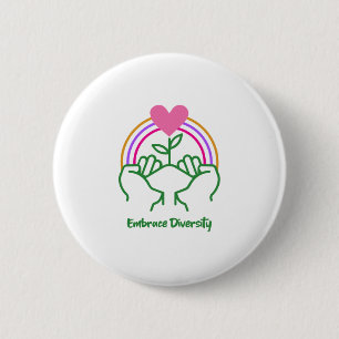 Badge Rond 5 Cm Embrace Diversity