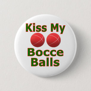 Badge Rond 5 Cm Embrasse mes boules de bocce