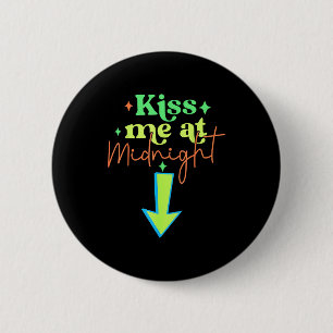 Badge Rond 5 Cm Embrasse-moi drôles de couples de minuit