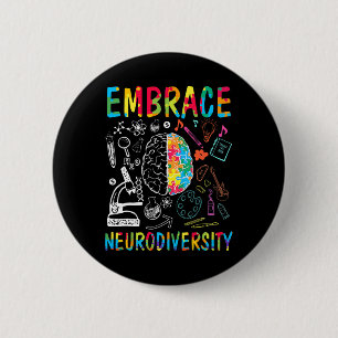 Badge Rond 5 Cm Embrasser la Sensibilisation sur l'autisme de la n