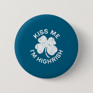 Badge Rond 5 Cm Embrassez-Moi Je Suis Haut Irlandais T-Shirt Homme