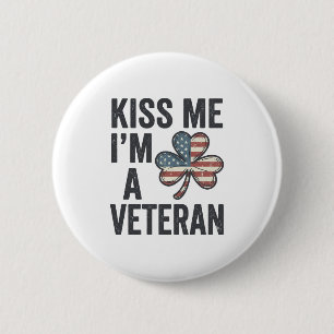 Badge Rond 5 Cm Embrassez-Moi Je Suis Un Trèfle De Conception De C