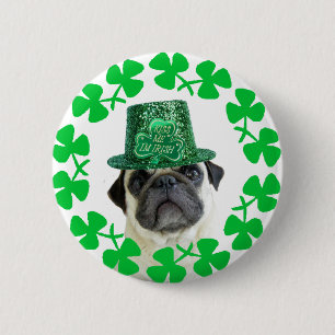 Badge Rond 5 Cm Embrassez-moi que je suis bouton irlandais de