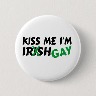 Badge Rond 5 Cm Embrassez mon homosexuel Im