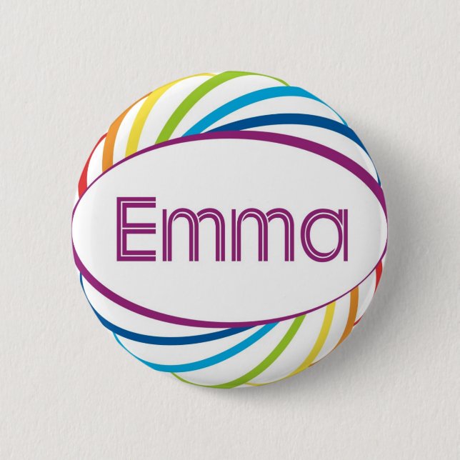Badge Rond 5 Cm Emma (Devant)