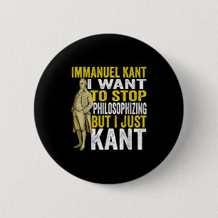 Badge Rond 5 Cm Emmanuel Kant Cite Philosophie Étudiant