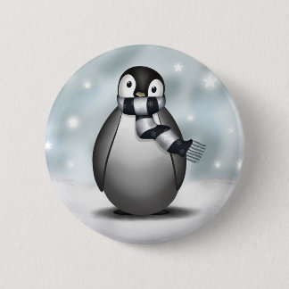 Badge Rond 5 Cm Emmy le pingouin d'empereur - bouton