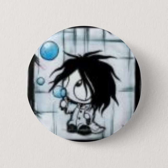 Badge Rond 5 Cm Emo bouillonne bouton (Devant)