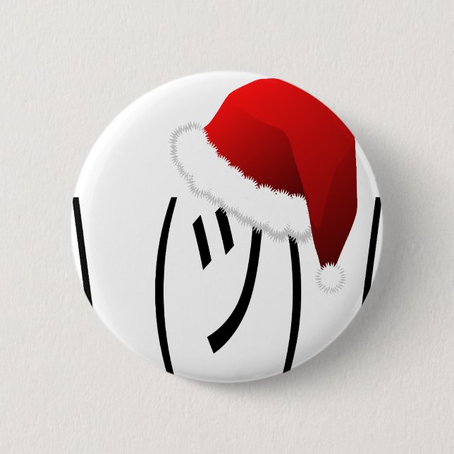 Badge Rond 5 Cm emoji de shrug de noël (Devant)