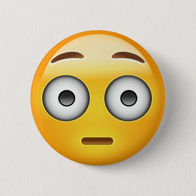 Badge Rond 5 Cm Emoji du visage rouillé (Devant)