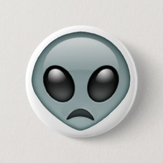 Badge Rond 5 Cm Emoji étranger triste