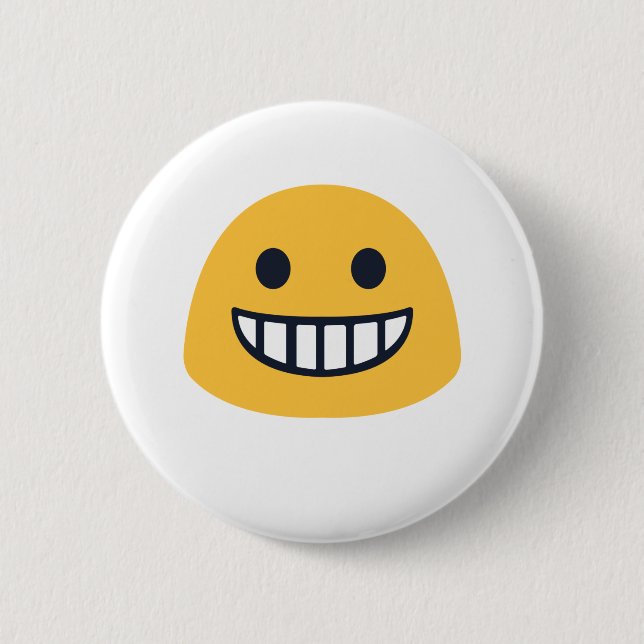 Badge Rond 5 Cm Emoji Griller (Devant)