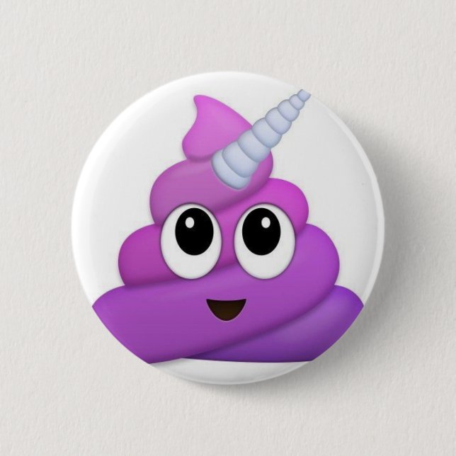 Badge Rond 5 Cm Emoji mignon de dunette de licorne (Devant)