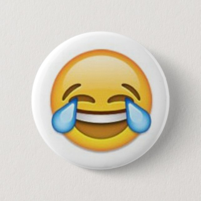 Badge Rond 5 Cm Emoji riant (Devant)
