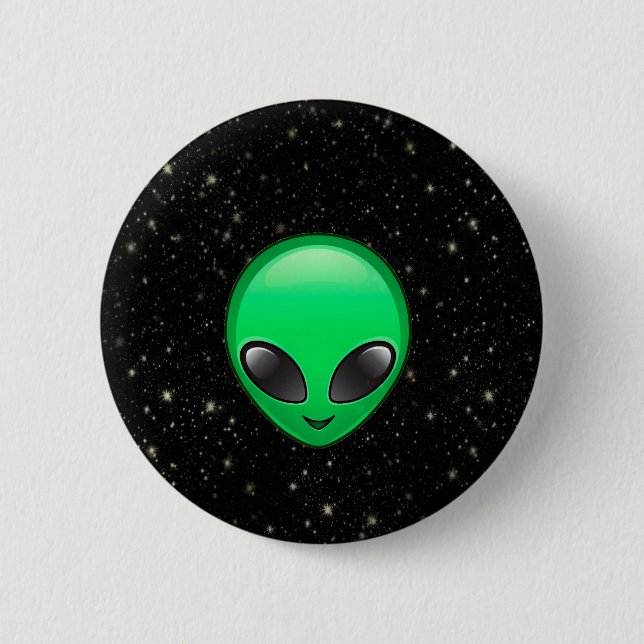 Badge Rond 5 Cm emojis alien (Devant)