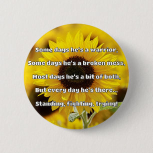 Badge Rond 5 Cm Empath Strength Positive Citation Encouragement