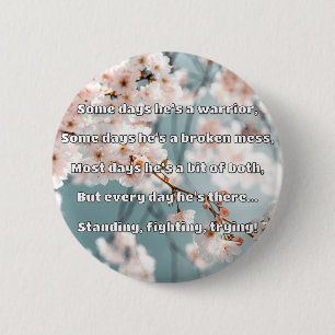 Badge Rond 5 Cm Empath Strength Positive Citation Encouragement
