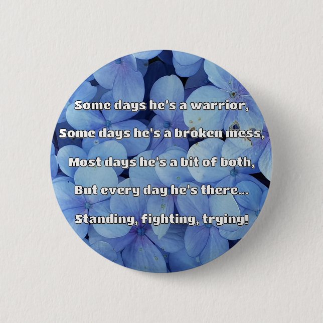 Badge Rond 5 Cm Empath Strength Positive Citation Encouragement (Devant)