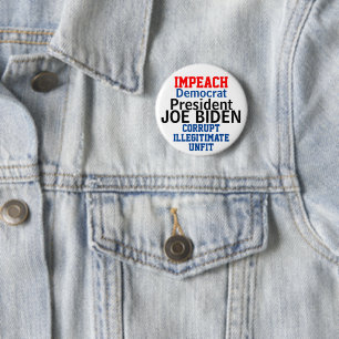Badge Rond 5 Cm Empêcher le président démocrate Biden