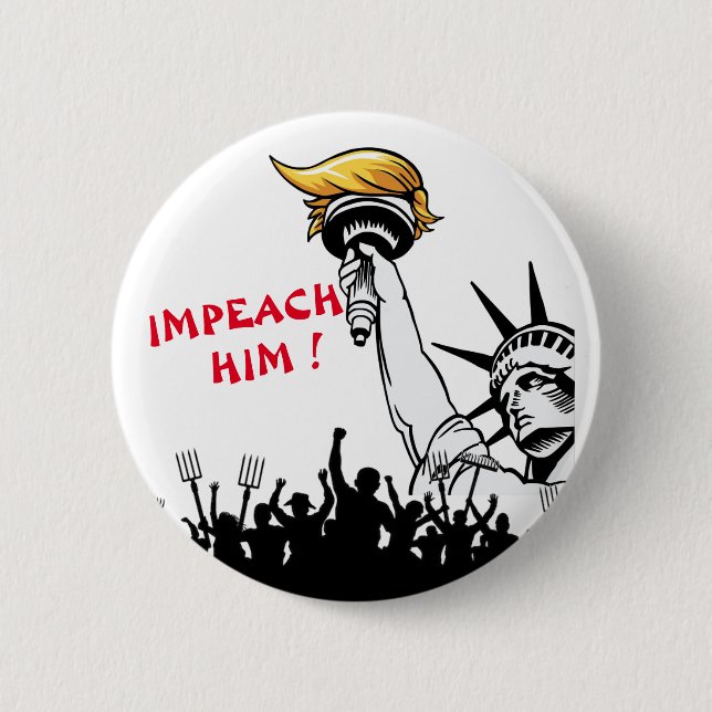 Badge Rond 5 Cm Empêcher Trump maintenant (Devant)