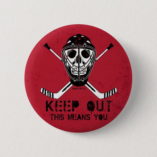 Badge Rond 5 Cm Empêchez d'entrer la fusée Pinback de gardien de (Devant)