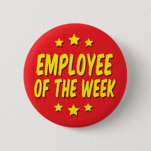 Badge Rond 5 Cm Employé de la semaine