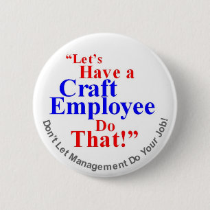 Badge Rond 5 Cm Employé de métier