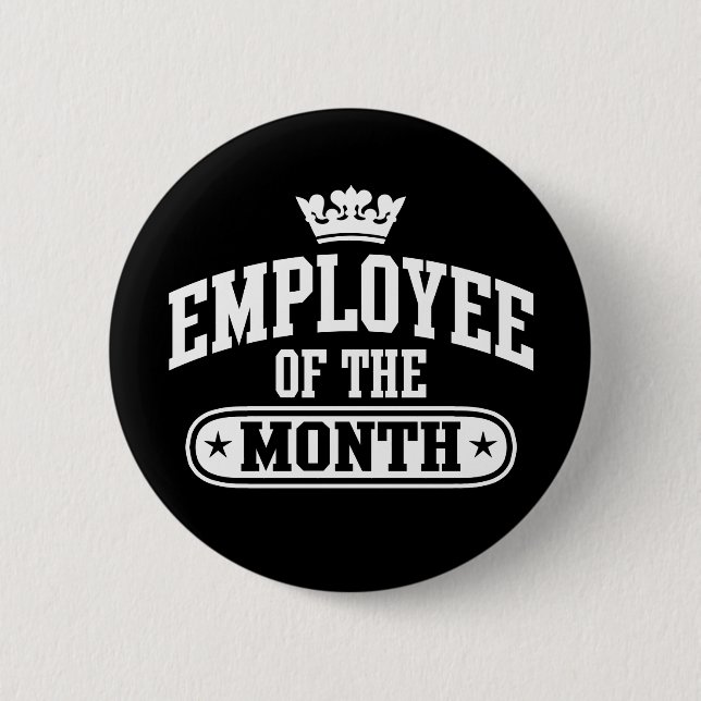 Badge Rond 5 Cm Employé du mois (Devant)