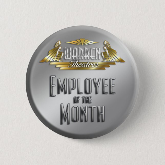 Badge Rond 5 Cm Employé du mois (Devant)