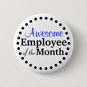 Badge Rond 5 Cm Employé Exceptionnel du Mois