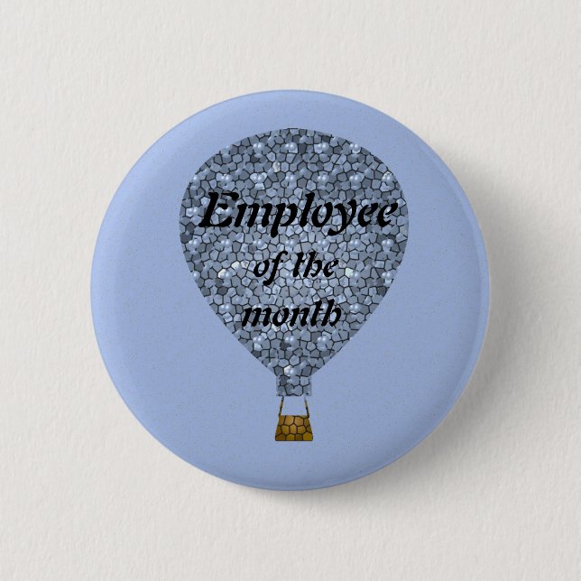 Badge Rond 5 Cm Employee Appreciation Mosaic Hot Air Balloon (Devant)