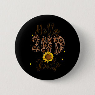 Badge Rond 5 Cm empreinte de léopard enseignant de 2e année 1ère j